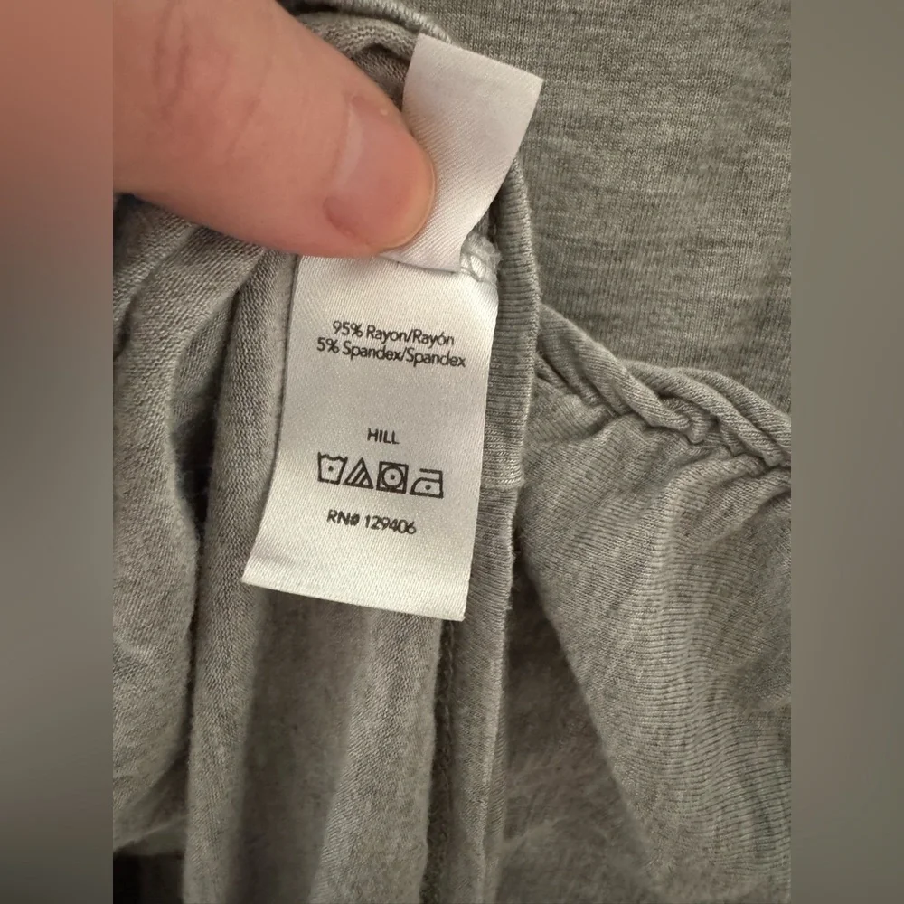 VENUS Gray T-Shirt Dress EUC Short Sleeve Mini Dress Rayon Spandex Small - Picture 8 of 10